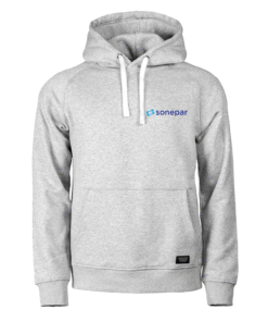 Hoodie grå, herr
